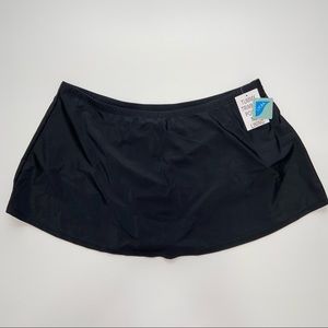 Blair Black Swim Skirt Plus Size 26W Tummy Trimmer